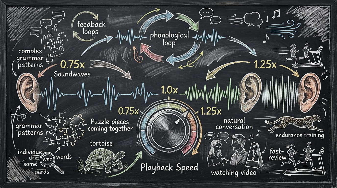 📈 The science of speed adjustment — picture for “How to use YouTube playback speed to improve listening comprehension”